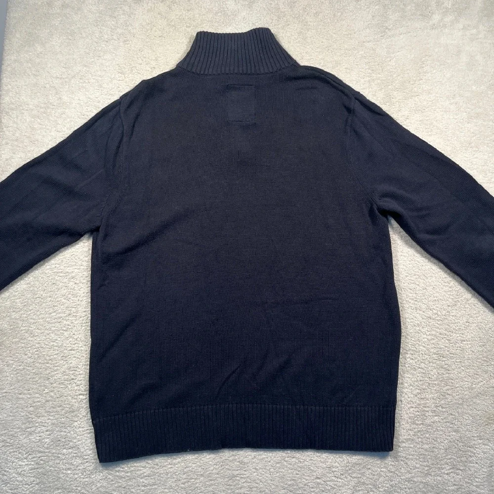 American Eagle Quarter Zip Pullover Sweater Athletic‎ Fit Casual XXL 100% Cotton
